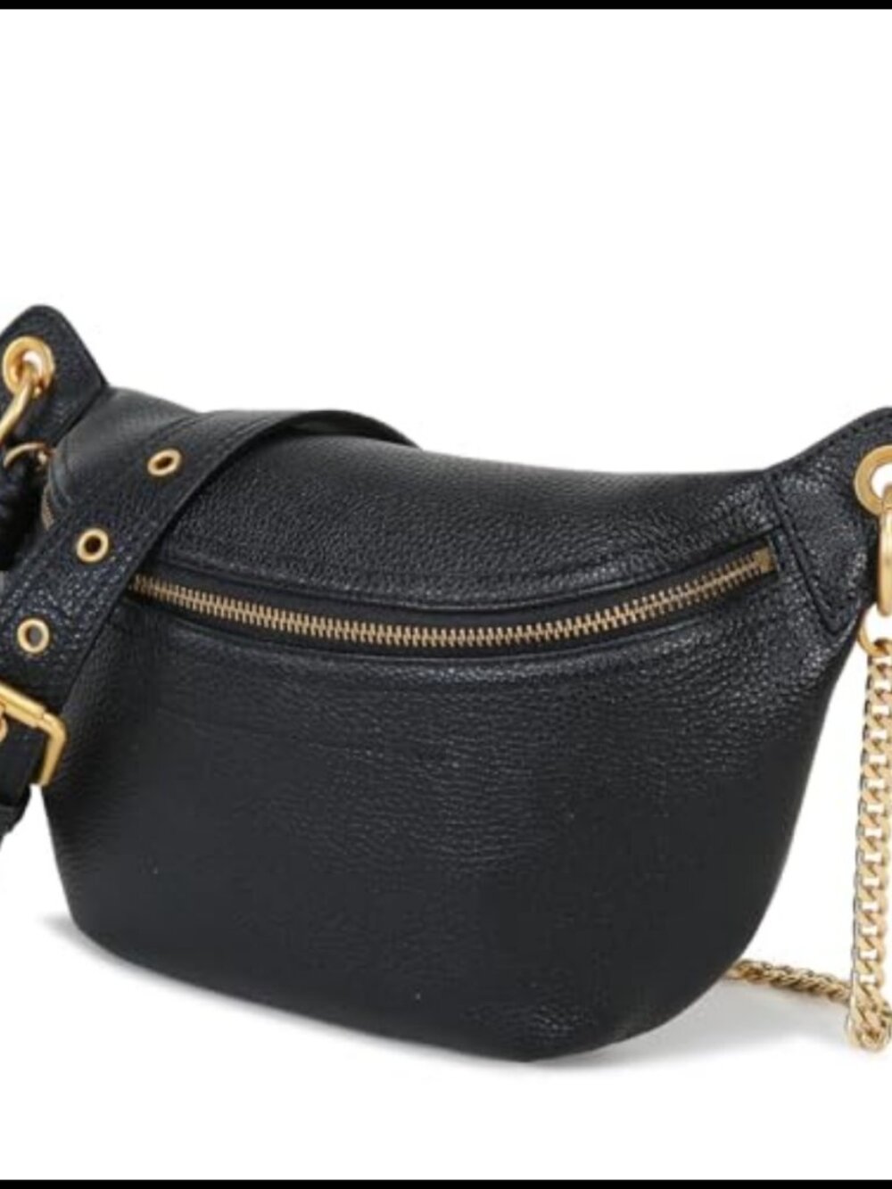 Top Grain Leather Crossbody Belt Bag Adjustable Strap Women